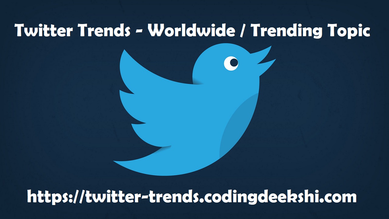 Twitter Trends Latest Trending Hashtags Tweets Today Now